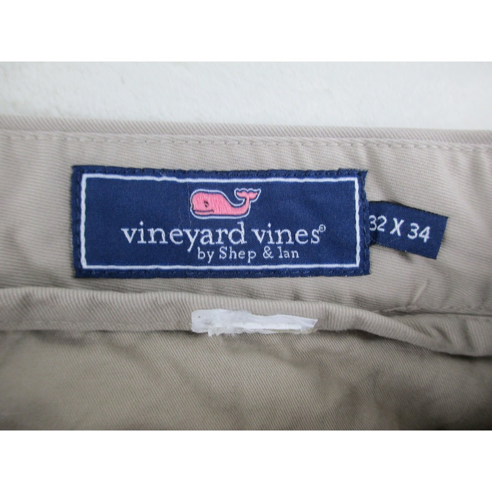 Vineyard Vines Pants Mens 32‎ Brown Khaki Chino Slim Fit Breaker HEMMED 32X29* - Picture 12 of 12